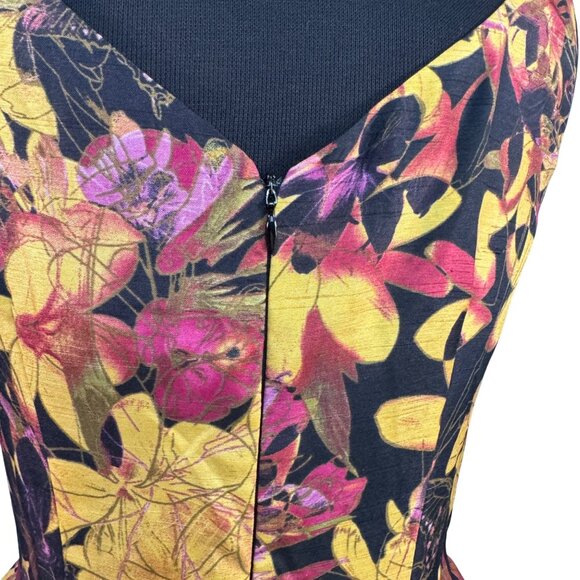 Taylor Size 2 Floral Fit and Flare Prom, Party, Cocktail, Graduation Dress - Picture 10 of 11